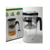 유리티포트 1000cc 원터치여과기 유리티포트 차주전자 차거름망-2802EA, 본상품선택