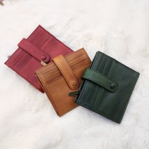 여성반지갑 통가죽 수제가죽 50대엄마 아빠 할머니 중년여성 얇은 지갑 여성 손지갑 중지갑