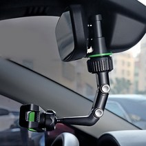 360도 만능 핸드폰거치대 거치대 백미러거치대 차량용거치대 휴대폰거치대, 360도 만능핸드폰거치대-그레이