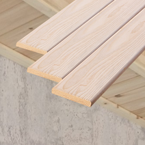 히노끼 유절 평몰딩 루바마감재 두께 10mm x 폭 60mm x 길이 2400mm (1단=12개)