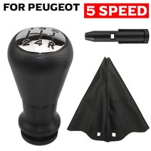 튜닝파츠 드랙음 자동차 기어 시프트 손잡이 시트로엥 C2 C3 C4/푸조 106 107 206 207 306 307 308 3008 406 5008 605 807, [02] Silver-5 Speed