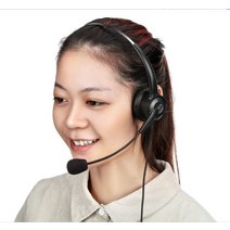 상담사헤드셋 고객 콜센터 화상회의 초경량 멀티, 듀얼 3.5pc(데스크탑 컴퓨터 전용)