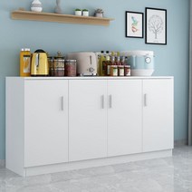 다용도 낮은 탕비장 휴게실 도어형 2단 책장 서랍장, 양문형 라이트 월넛 80x80x40