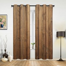 2023 우드블라인드레트로 우드 그레인 판자 텍스처 창 커튼 거실 홈 블라인드 주방 침실 실내