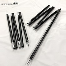 홀리데이 캠핑 국산 두랄루민 실타프 업라이트 폴대 세트 22파이홀리데이 22파이, 22파이 블랙