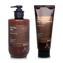 려 자양윤모 탈모증상케어 여수하늘 샴푸585ml+트리트먼트200ml, 1세트