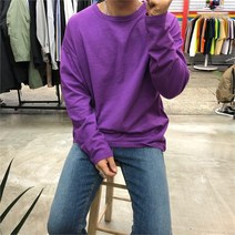 디퍼 포시즌 슬라브 박스 무지 긴팔티셔츠 20 컬러