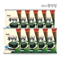 광천김 백제광천김 파래전장김 20g 10봉, 기타