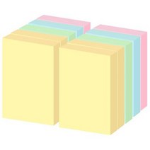 요랜드 점착메모지 50 x 76mm 파스텔 혼합색상, 10개