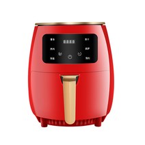 Yanyu 스마트 대용량 가정용 전자동 멀티터치 에어프라이어 4.5L, 붉은색