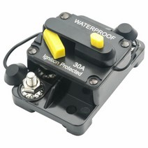 30a 40a 50a 60a 70a 80a 100a 2000a 앰프 회로 차단기 퓨즈 리셋 12-48v Dc 자동차 보트 방수, 01 Red-40A-null