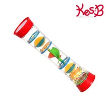 유아 레인보우 빗소리 메이커 장난감(랜덤) 소리교육 박자