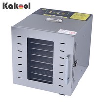 가정용상업DIY 600W 220V미국 플러그 8 레이어 스테인레스 스틸 과일 음식 탈수기 야채 고기 공기 건조기, 02 미국_02 220V