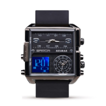 남자 스퀘어 고급스런 클래식 캐주얼 심플 손목 시계