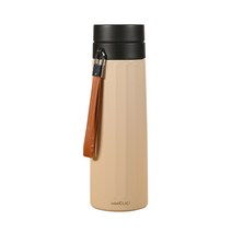 미니쿠치 보냉 진공텀블러 500ml, 매트베이지
