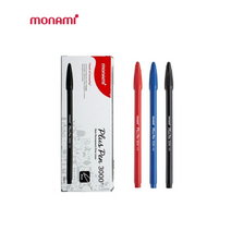 모나미 프러스펜 3000 1타12개입/ 수성펜 흑 청 적 / 방명록 싸인펜, 레드