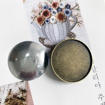 후야몰/심플 원형 브로치-신주 만들기 반제품 퀼트/프랑스자수-DIY, HF63-심플원형브로치-신주