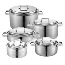 PN풍년 라메르 통3중 스텐레스 5종 냄비세트 인덕션 가능, 단품