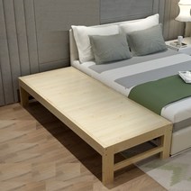 원목 평상 조립식 소형 야외 평상 보조 침대, 180x40 높이맞춤제작
