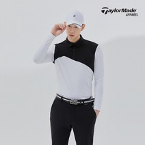 남성 절개 배색 카라 티셔츠 TMTYL1245-100