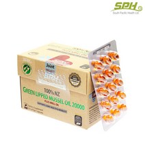 SPH 뉴질랜드 초록입홍합오일 20000mg 90캡슐 푸른홍합 청홍합 그린홍합 MUSSEL, 단품