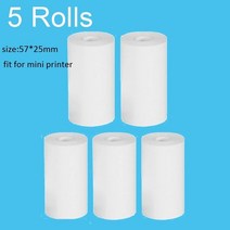 미니 접착 라벨 프린터 휴대용 열 블루투스 사진 인쇄 포켓 57mm 안드로이드 IOS., CHINA, 5pcs white paper, 11 5pcs white paper