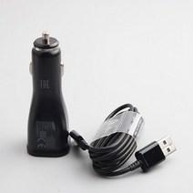 삼성 호환 자동차 충전기 듀얼 USB 적응 형 고속 어댑터 갤럭시 S6 용 마이크로 케이블 S7 가장자리 참고 4 5 J3 J4 J6 J5 A3 A5 A7 A10, 02 Black, [02] Add 1.2M Micro USB