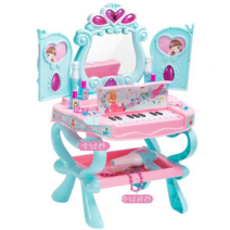 [미미사몰] 프린세스 어린이 피아노 화장대놀이 세트 여아 생일선물 화장대, D형((피아노+화장대종합세트)