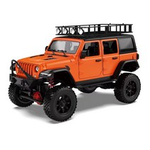 MN128 무선조종 RC카 1:12 4WD RC카오프로드 지프차 장난감, 오렌지
