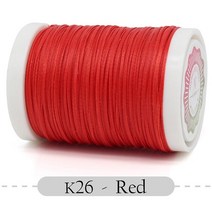 손 바느질 라운드 왁스 스레드 0.8mm 폴리 에스터 가죽 의류 지갑 소파 DIY 공예 색상, 26 26 Red