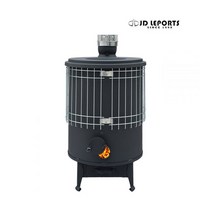 35평 화목난로 블랙홀 아래로 53 + 받침대 군고구마통