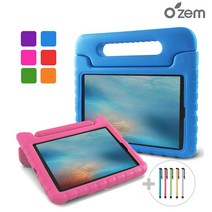 오젬 아이패드9.7 5세대 6세대 (공용) 어린이안전 에바폼케이스+터치펜 증정, 그린