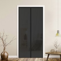 프리미엄 출입문용 자석 모기장 블랙 120 x 210cm, 단품