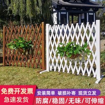 방부목펜스 목재펜스 단독 전원 주택 울타리 실내 및 실외 장식 파일 빌라 안뜰 탄화 부식 방지 나무 발코니 공원 꽃밭 난간, [22] 지면/흰색 높이 2m 삽입 2.3m 길게 두껍, [01] 빅사이즈