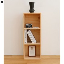 고급 편백나무원목 DIY3단책장 330, 단일