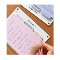 보드미_리빙 점착메모지 점착식메모지 M 3P 폴더인덱스잇 떡메 메모잇 패드, 02핑크