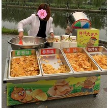 업소용튀김기 전기튀김기계 수유식 신선한 튀긴 대형 감자 칩 프라이 스낵 카 꼬치 프렌치 가스 상업용 스톨 장비