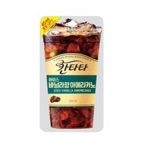 KM 칸타타 아이스 바닐라 아메리카노 230mlX10팩X4박스 편의점 커피 액상 캔 대용량, 230ml