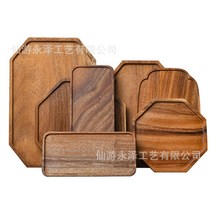 COSYEVNO 식판 식판 다기 보관 수납이 편하고, 아카시아 나무 물 밤나무 접시 28*18