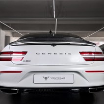 카스타 3세대 제네시스 G80 RG3 카본 몰딩 스포일러 자동차 튜닝 용품, 리얼카본