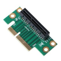 어댑터 PCI Express 4X 어댑터 라이저 카드 90도 직각 변환기 1U/2U 서버 섀시 컴퓨터, 한개옵션0
