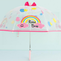 윙하우스 레인보우 돔형 투명 우산 53
