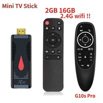 파이어 TV 스틱 스마트 박스 안드로이드 10 올위너 2.4G 4K 60fps 미니 동글 수신기 3D 미디어 X96 S, 04 2GB 16GB G10SPRO_02 Eu 플러그