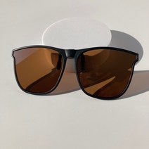 편광 클립 선글라스 낚시 등산 자전거 테니스 운전, 미러 - 갈색