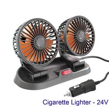 자동차히터 휴대용 미니 전기 Usb 자동차 뒷좌석 클립 팬 3 속도 좌석 진동 환풍기 에어 쿨러 제품, 03 24V
