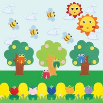 어린이집 유치원 게시판 환경꾸미기 사계절 펠트아트_가을세트, 가을세트
