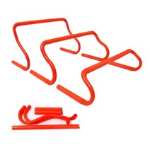 높이 뛰기 허들 축구 민감한 훈련 장애물 랙 휴대용 이동식 장벽 장비, 23cm