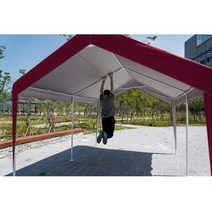 자바라텐트 몽골텐트 이동식 행사용 방수 캐노피 천막, A5 : 쉘터프레임 + 지붕 + 민자형, 베이지