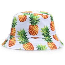 파마나햇 보터햇 커뮤니티햇 김나영모자 비치햇 라피아햇 바우햇 라탄모자 파인애플 인쇄 양면 버킷 남성용 레몬 체리 과일 파나마 태양 낚시 밥 피셔맨 뼈
