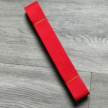 태권도 벨트 맞춤 자수 리본 허리띠 무술 유도 무술 가라데 블랙 옐로우 코튼 키즈 어른 액세서리, 09 ZA Red Belt